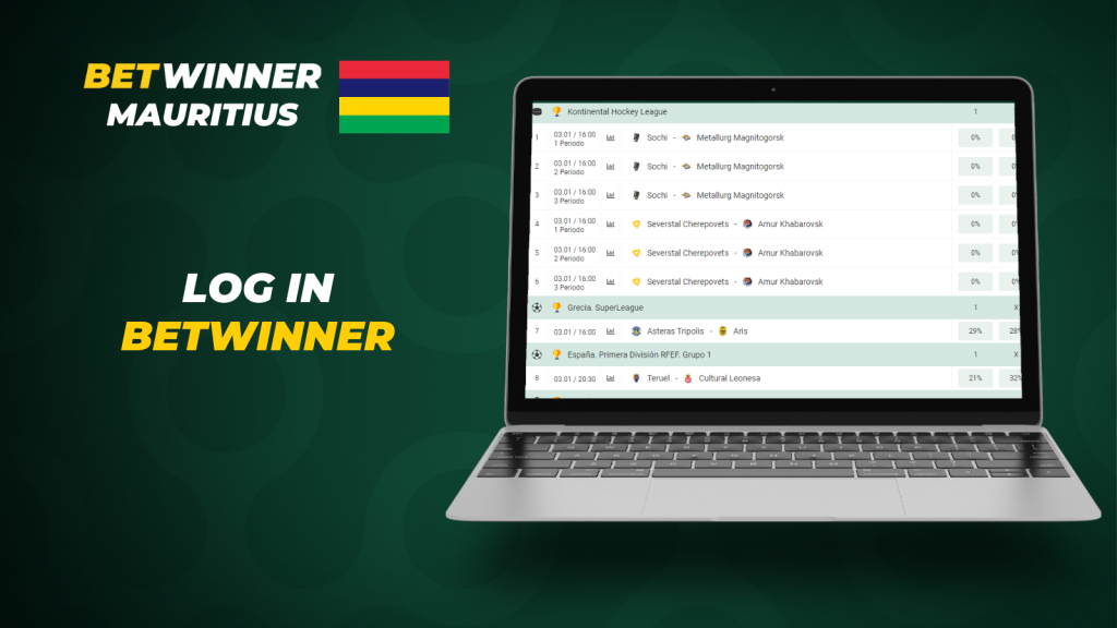 BetWinner Se connecter